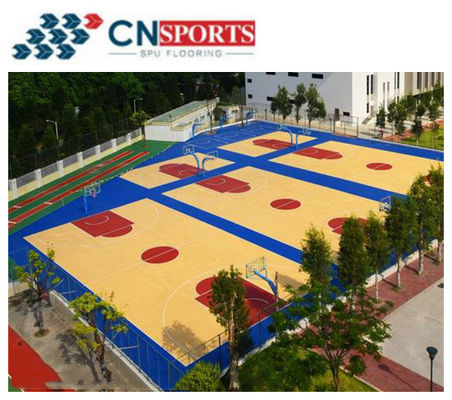 CN-S01 Flame Retardant level1 Silicon PU Flooring for Basketball