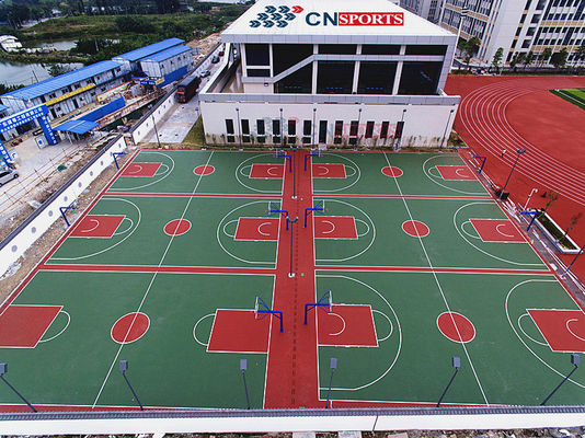 High Rebound SPU Basketball Court Flooring Wear Resistant Non Toxic