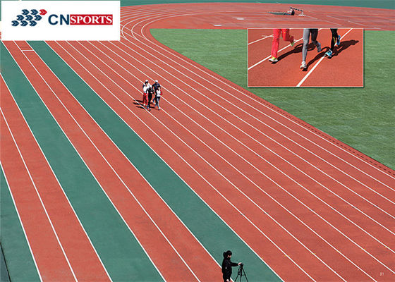 ISO Synthetic Rubber Running Track Soundproof Wear Resistant Runway Flooring