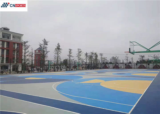 Soundproof Outdoor Basketball Court Flooring Silicon PU