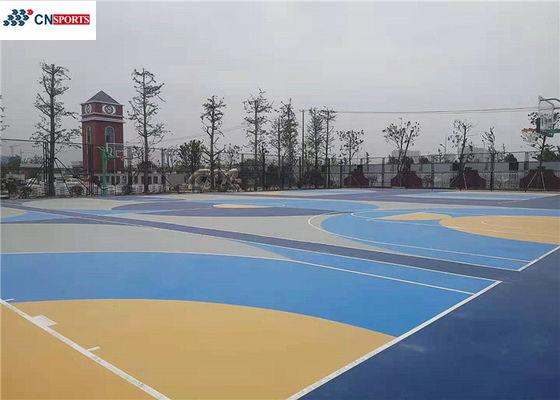 Silicon PU Synthetic Basketball Court Flooring Non Toxic