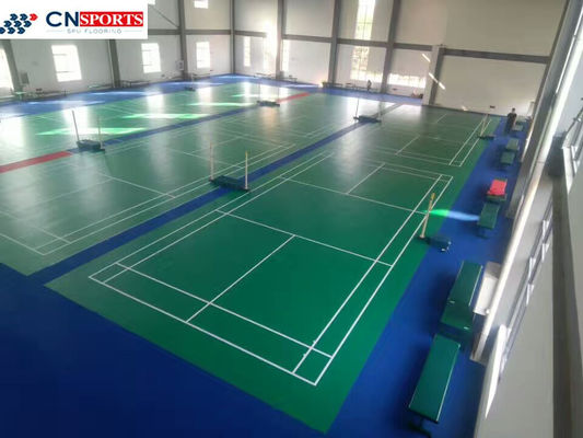 Indoor Synthetic Badminton Court Flooring Foam Elastic
