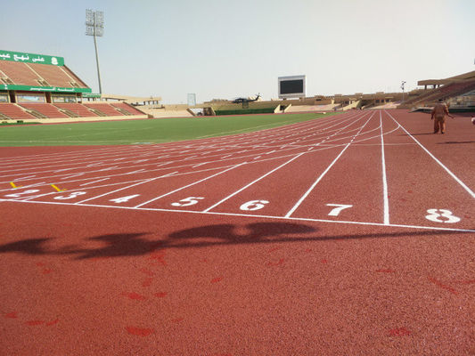 نوع سندویچ گواهینامه IAAF PU مسیر دویدن مواد لاستیکی مصنوعی