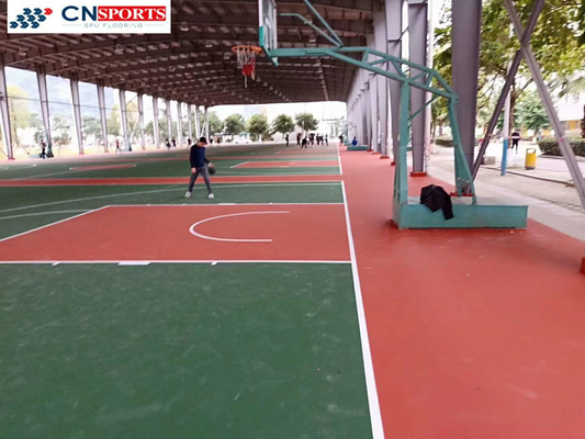 Basketball Courts Volleyball Playground Sports Surface Silicon PU Rubber Flooring